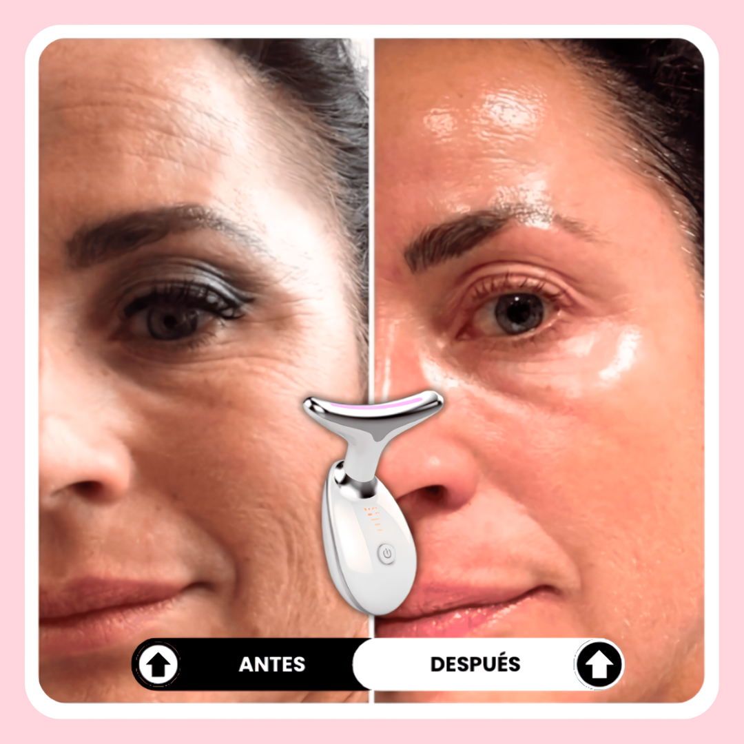 Masajeador facial LED 7-en-1