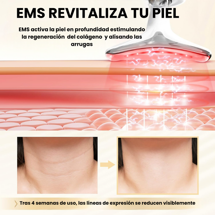 Masajeador facial LED 7-en-1
