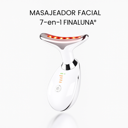 Masajeador facial LED 7-en-1